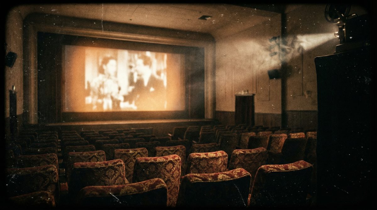 17c复古电影院胶片影像